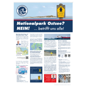 A1 Infoplakat, Voransicht Druckdatei. Freie Ostsee Schleswig-Holstein gegen den Nationalpark Ostsee