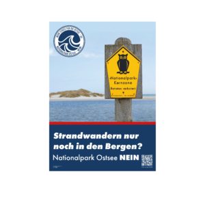 "Strandwandern nur noch in den Bergen?" - Bilder-Kampagne Freie Ostsee Schleswig-Holstein gegen den Nationalpark Ostsee