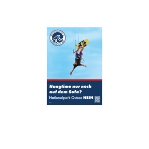 "Hangtime bald nur noch auf dem Sofa?" - Bilder-Kampagne Freie Ostsee Schleswig-Holstein gegen den Nationalpark Ostsee